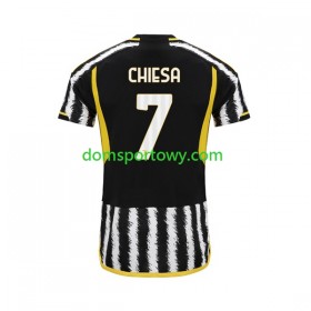 Koszulka Juventus Federico Chiesa 7 Domowe Koszulki Piłkarskie 2023-2024 Krótki Rękaw